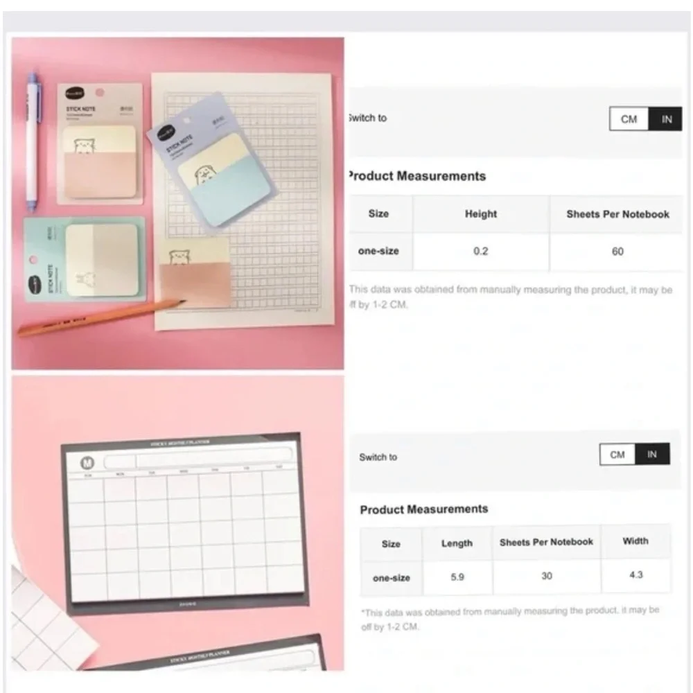 Moda Clothing stationery planner